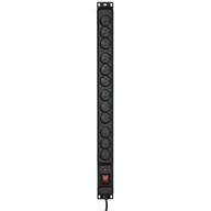 Listwy zasilające - ActiveJet Listwa Przeciwprzepięciowa COMBO/12gn/1,5m/cz (12 x UTE; 10 A; 1,5m; kolor czarny) 2_204709 - miniaturka - grafika 1