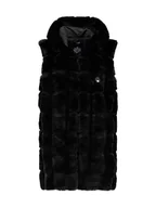 Kamizelki damskie - Geographical Norway Kamizelka polarowa "Uphemere" w kolorze czarnym - miniaturka - grafika 1