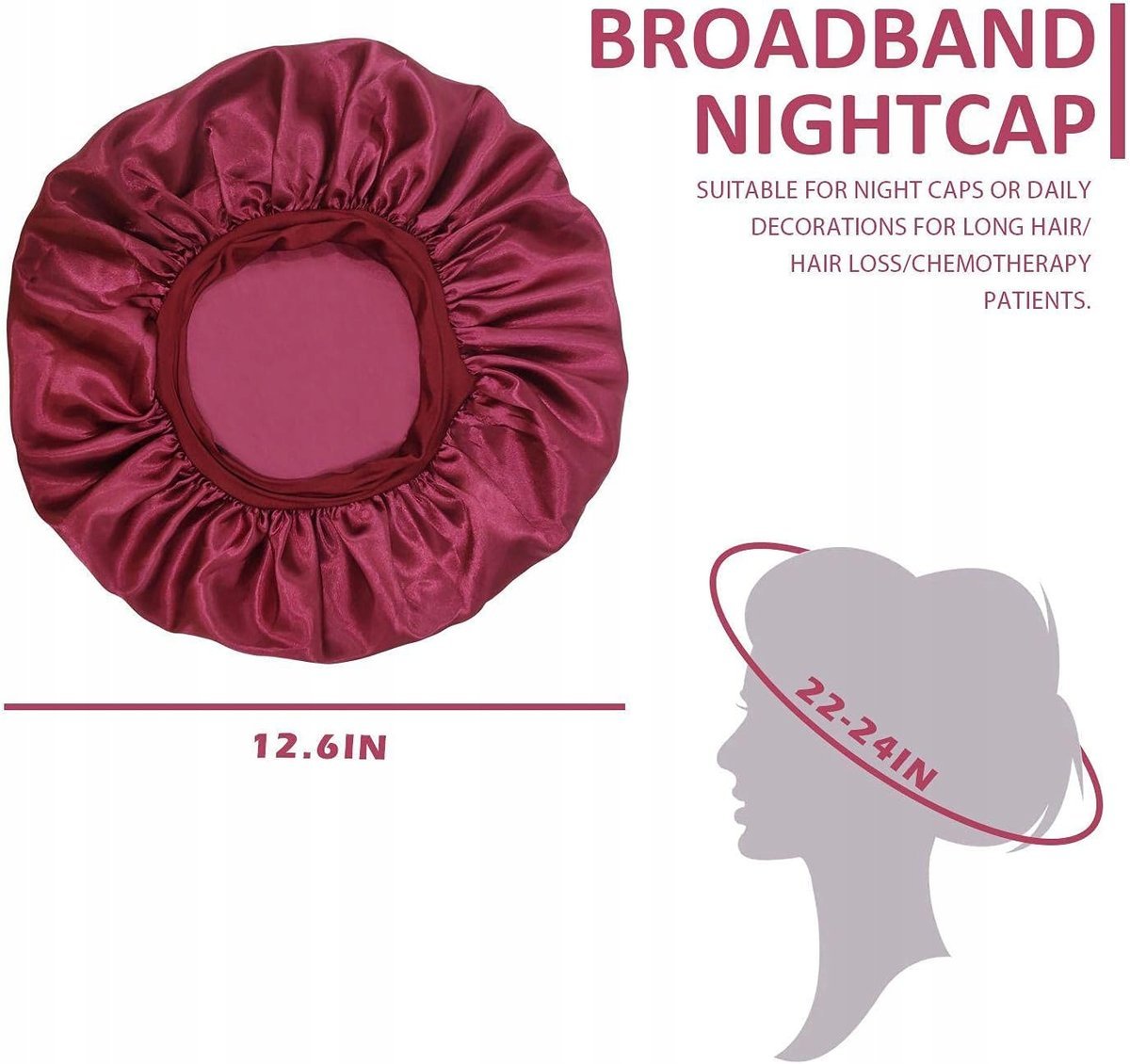 2X CZAPKI DO SPANIA SATYNOWE DWIE SZTUKI Z DODATKOWYMI CZEPKAMI PRYSZNICOWY