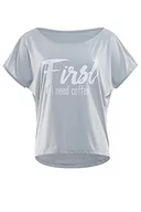 Koszulki i topy damskie - WINSHAPE T-shirt damski, Cool-grey-biały, M - miniaturka - grafika 1