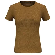 Koszulki i topy damskie - Salewa Eagle Dotted Mountain Merino T-Shirt damski, złoty brąz, XXS - miniaturka - grafika 1