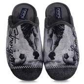 Kapcie męskie - Pantofle męskie hiszpańskie Neles 4724.697 GRIS R.41 - miniaturka - grafika 1