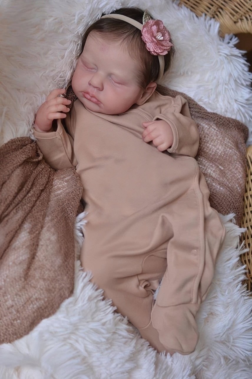 19-CALOWA Wykwintna Lalka 3D Do Reborn Doll Symulacji Malowania Odrodzenia