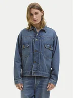 Kurtki męskie - Jack&Jones Kurtka jeansowa Miles 12283761 Niebieski Regular Fit - miniaturka - grafika 1