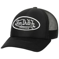 Czapki i chusty sportowe męskie - Czapka Trucker Tampa Oval Patch Foam by Von Dutch, czarno-czarny, One Size - miniaturka - grafika 1