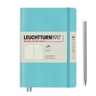 Notatnik Leuchtturm1917 Medium, notatnik w linie, A5, Rising Colours Aquamarine - Notesy i bloczki - miniaturka - grafika 1