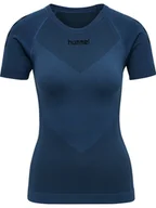 Koszulki sportowe damskie - Hummel Koszulka sportowa "First Seamless" w kolorze granatowym - miniaturka - grafika 1