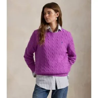 Swetry damskie - POLO RALPH LAUREN Wełniany sweter Loose fit z dodatkiem kaszmiru - miniaturka - grafika 1