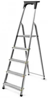 Drabiny - DRABINA ALUMINIOWA WOLNOSTOJĄCA EASY 168CM 4 STOPNIE+PODEST - miniaturka - grafika 1