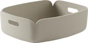 Biżuteria - akcesoria - Kosz do przechowywania Restore niski piaskowy - miniaturka - grafika 1