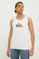 Koszulki męskie - Quiksilver t-shirt bawełniany męski kolor biały - miniaturka - grafika 1
