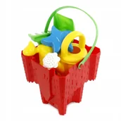 Zabawki do piasku - Pozostali Baja Komplet Do Piasku Zamek Kwadratowy Z Konewką G58 - miniaturka - grafika 1