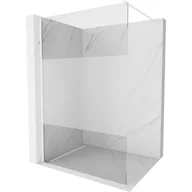 Ścianki i drzwi prysznicowe - Mexen Kioto ścianka prysznicowa 100 x 200 cm, transparent/szron 8 mm, biała - miniaturka - grafika 1