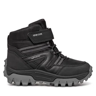 Kozaki Geox J Himalaya Boy B Abx J46FRD 050FU C9999 S Czarny - Buty dla chłopców - miniaturka - grafika 1