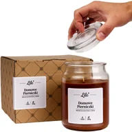 Świece - Świeca zapachowa w słoiku duża Lile Candle Senses Domowe Pierniczki 500g - miniaturka - grafika 1