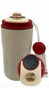 Kubek termiczny na kawę herbatę napoje zimne DO SAMOCHODU LCD TEMPERATURA - Kubki termiczne - miniaturka - grafika 1