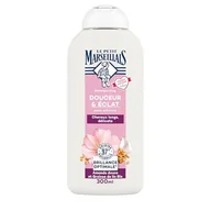 Szampony do włosów - Le Petit Marseillais | Szampon do miękkości i połysku ze słodkich migdałów i organicznych nasion lnu (butelka 300 ml) - Szampon do długich i delikatnych włosów - Optymalny połysk pielęgnacja włosów - miniaturka - grafika 1