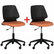 Fotele i krzesła biurowe - B2B Partner Krzesło biurowe CROOK 1+1 GRATIS, pomarańczowe 907021 - miniaturka - grafika 1