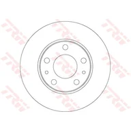 Tarcze hamulcowe - Tarcza hamulcowa TRW DF6287 - miniaturka - grafika 1