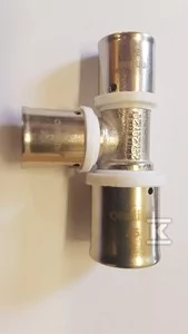 Trójnik redukcyjny zaprasowywany 50x40x50 mm, Onnline - Łączniki, trójniki, kształtki - miniaturka - grafika 1