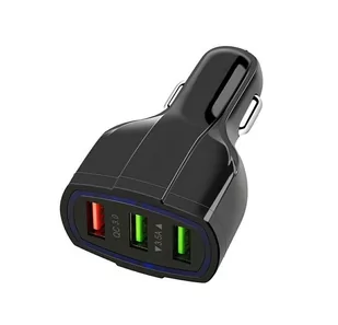 NoName Ładowarka PLS34F ŁADOWARKA SAMOCHODOWA SZYBKA 3x USB 3.0 uniwersalny 4243-uniw - Ładowarki samochodowe - miniaturka - grafika 2