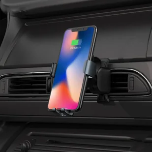 Remax automatycznie zamykany uchwyt samochodowy + bezprzewodowa ładowarka Qi 10W czarny (RM-C39) - Ładowarki do telefonów - miniaturka - grafika 6