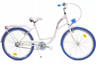 Dallas Bike City 26 cali Damski Biało-niebieski - Rowery - miniaturka - grafika 1