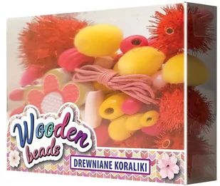 Koraliki drewniane małe różowe - STnux - Zabawki kreatywne - miniaturka - grafika 1