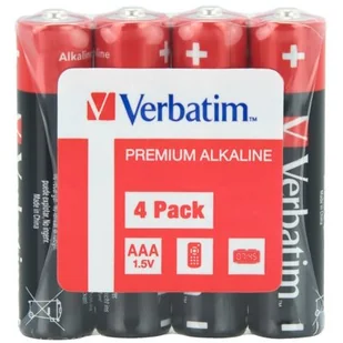 Verbatim Bateria alkaliczna LR3 AAA 4szt shrink 49500 - Baterie i akcesoria - miniaturka - grafika 1