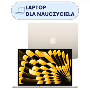 Laptop APPLE MacBook Air 2024 13.6" M3 8GB RAM 512GB SSD macOS Księżycowa poświata - Laptopy - miniaturka - grafika 1
