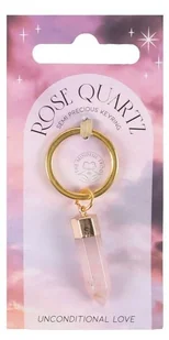 Brelok Do Kluczy Rose Quartz Różowy Kwarc - Breloki - miniaturka - grafika 1