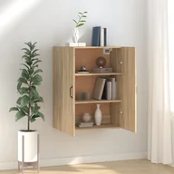 Regały - Szafka wisząca, dąb sonoma, 69,5x34x90 cm - miniaturka - grafika 1