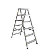 Drabiny - DRABEST Drabina aluminiowa dwustronna certyfikowana 2x5 stopniowa 150 kg - miniaturka - grafika 1