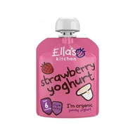 Desery dla dzieci - Ella's Kitchen BIO Truskawki z jogurtem, 90g - miniaturka - grafika 1