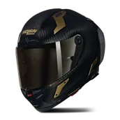 Kaski motocyklowe - Kask Integralny Nolan X-804 Rs Carbon Carbon ZłotyXXL - miniaturka - grafika 1