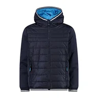 Kurtki i płaszcze dla chłopców - CMP - Kid Jacket Fix Hood, Boy, Black Blue, 140 - miniaturka - grafika 1