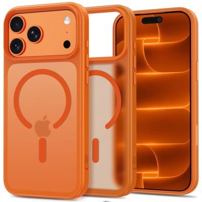 Etui TECH-PROTECT MagMat MagSafe CC do Apple iPhone 17 Pro Max/18 Pro Max Pomarańczowy
