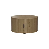 Ławy i stoliki kawowe - Vicco Stolik kawowy Selva, Dąb, 80 x 80 cm z drzwiami przesuwnymi - miniaturka - grafika 1