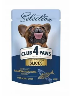 Club 4 Paws Mokra Karma Dla Dorosłych Psów Małych Ras Łosoś Z Makrelą W Sosie 85 g - Mokra karma dla psów - miniaturka - grafika 1