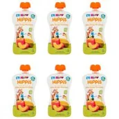 Desery dla dzieci - Hipp Mus owocowy Jabłka-Mango-Brzoskwinie po 6. miesiącu zestaw 6 x 100 g Bio - miniaturka - grafika 1