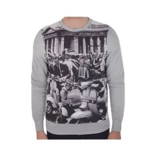 Bluza Męska Sportowa Modna Lambertta Szara CM0630 L - Bluzy męskie - miniaturka - grafika 1