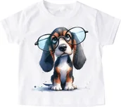 Koszulki dla dziewczynek - dziecięca koszulka ze śmiesznym psem śmieszne8 - miniaturka - grafika 1
