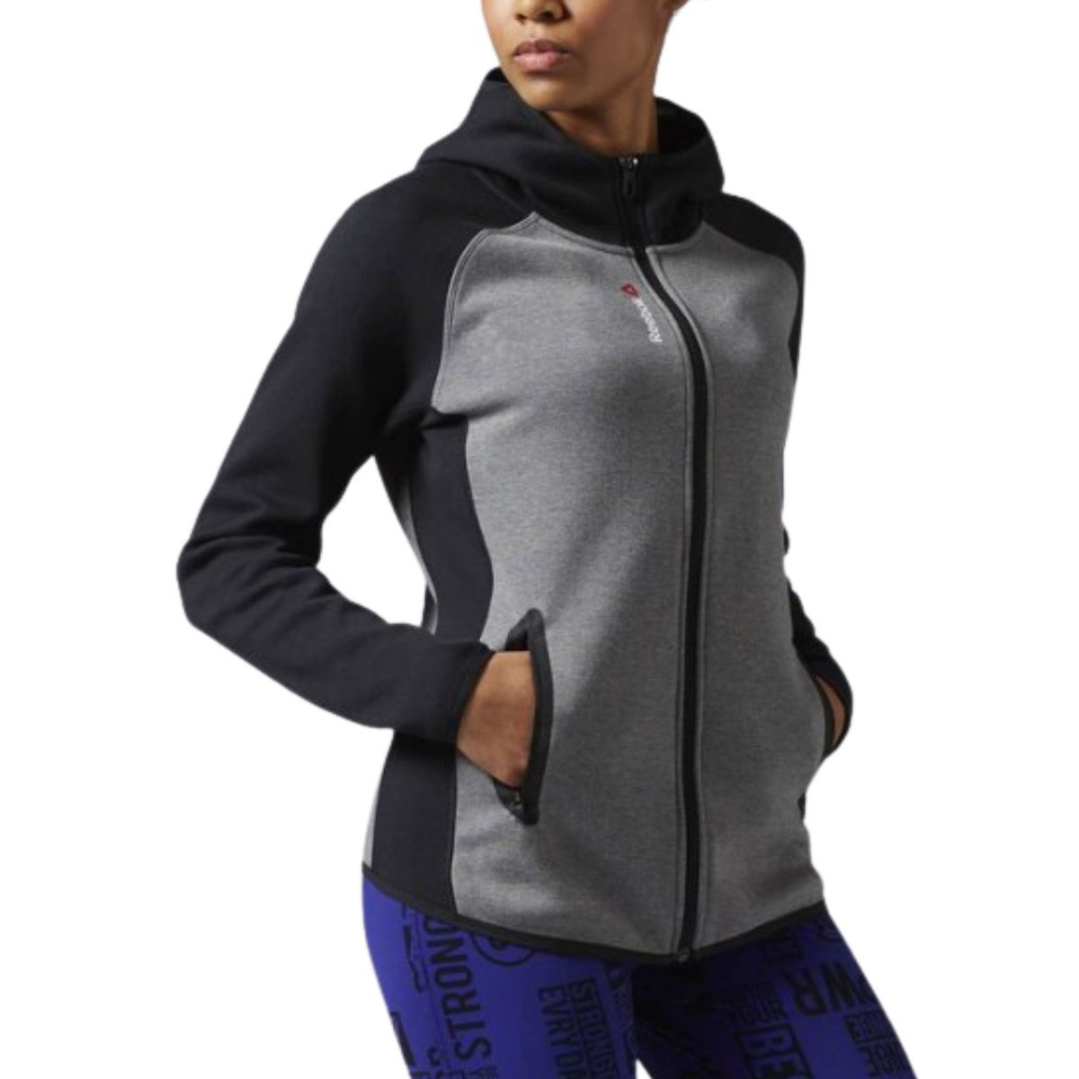 Damska Bluza Rozpinana Reebok Quik Cotton Full-Zip Xs
