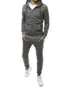 Dresy męskie - Dres męski ciemnoszary Dstreet AX0379-XL - miniaturka - grafika 1