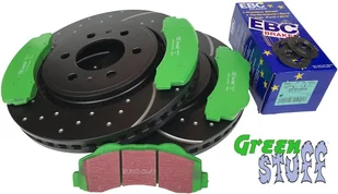 Przednie klocki GreenStuff + NAWIERCANE NACINANE tarcze hamulcowe EBC seria GD Ford F-150 2010- - Tarcze hamulcowe - miniaturka - grafika 8