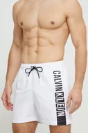 Stroje kąpielowe - Calvin Klein szorty kąpielowe kolor biały - miniaturka - grafika 1