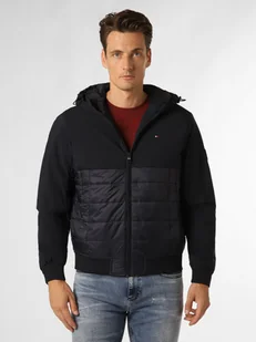 Tommy Hilfiger Męska kurtka pikowana Mężczyźni Sztuczne włókno niebieski jednolity, M - Kurtki męskie - miniaturka - grafika 1