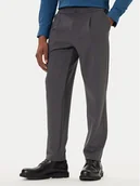 Spodnie męskie - Calvin Klein Chinosy LV04LE613G Szary Slim Fit - miniaturka - grafika 1