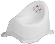 Nocniki - Maltex Nocnik z gumkami antypoślizgowymi Family biało-szary - miniaturka - grafika 1