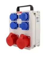 Rozdzielnie elektryczne - PCE POLSKA Rozdzielnica Przenośna 2x16/5 4GS - miniaturka - grafika 1
